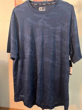 Russell Athletic Navy Camouflage Performance Short-Sleeve Tee